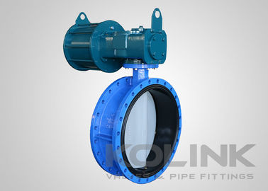 Pneumatic ปรับปรุงการทํางาน Concentric วาล์ว Butterfly ปิดและการทํางาน throttling