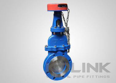 กล่องลมมีด วาล์วประตู Flanged ผงหรือกระดาษร่างกาย