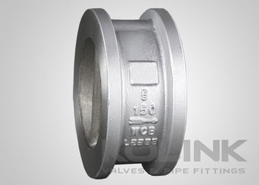 วาล์วกันกลับแบบเวเฟอร์สองแผ่นเหล็กหล่อ 2-48 นิ้ว DN50-DN1200