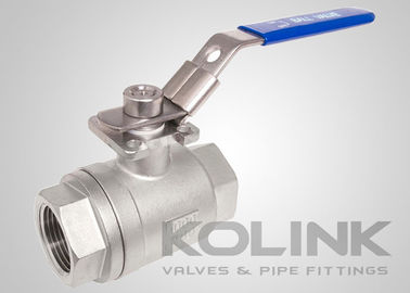วาล์วลูกกลม 2 ชิ้น BSPT NPT 1000PSI เต็มเจาะ CF8 CF8M สแตนเลส
