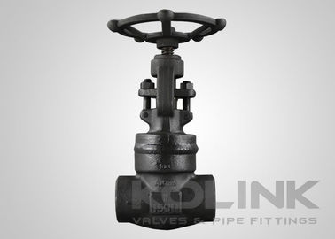 โฮปเน็ตผสมผสานเหล็กกลมวาล์ววงล้อมือ NPT Threaded Class 800-2500