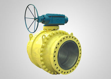 API 6D 3-PC Trunnion Mounted Ball Valve ทนทาน WCB A105 CF8 F304