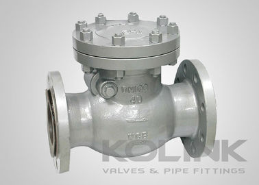 วาล์วเช็คสวิงเหล็กเหล็กเหล็กเหล็กประเภท 150-1500 วาล์วไม่กลับ WCB Flanged