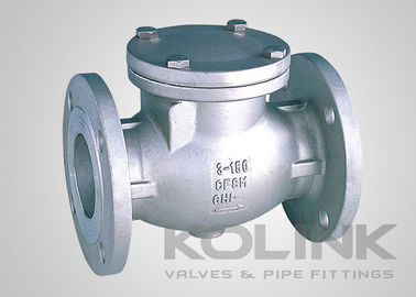 JIS Swing Check Valve CF8 CF8M SCS13A SCS14A เครื่องปรับระบายความหนาว