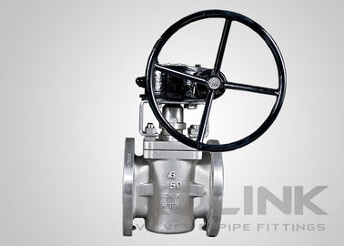 วาล์วพล็อก PTFE กล่องเหล็กไร้ขัดเหล็ก
