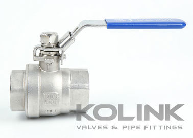 วาล์วบอลสแตนเลส 2 ชิ้น BSPT NPT 1000PSI Full Bore