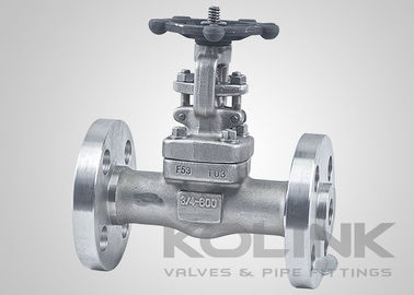 วาล์วประตูเหล็กโกง แบบรวม Flanged เหล็กไร้ขัด F304 F316 CL150-2500