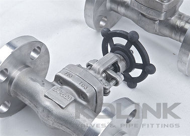 วาล์วประตูเหล็กโกง แบบรวม Flanged เหล็กไร้ขัด F304 F316 CL150-2500