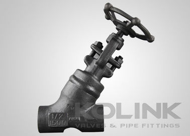 เหล็กโกหก Y กลอบ วาล์ว oblique วาล์วหยุดปกติ Port Socket welded