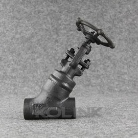 เหล็กโกหก Y กลอบ วาล์ว oblique วาล์วหยุดปกติ Port Socket welded