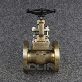 วาล์วลูกโลกทองเหลือง หน้าแปลน NPT JIS CAC703 C95200 C95500