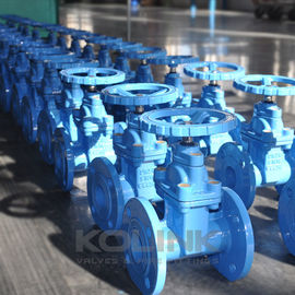 BS5163 วาล์วประตูที่นั่งยืดหยุ่น เหล็กยืดหยุ่น GGG40 GGG50 การชลประทาน