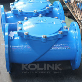 ยาง Flapper Swing Check Valve Ductal เหล็ก GGG50 วาล์วไม่กลับ